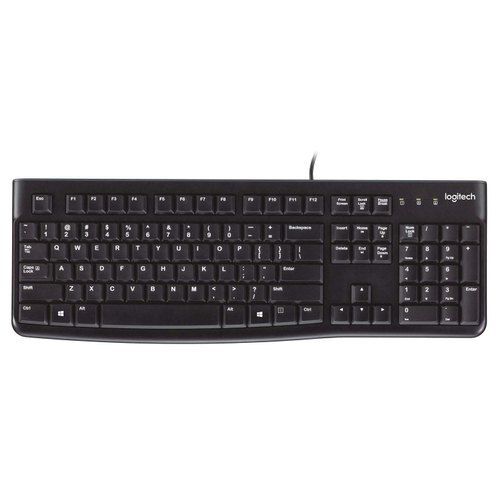 Logitech Plug And Play Usb Keyboard K120, Color: Black