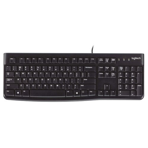 Logitech Plug And Play Usb Keyboard K120, Color: Black