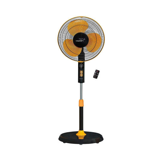 Orange And Black Remote Air Cooling Pedestal Fan Installation Type: Floor