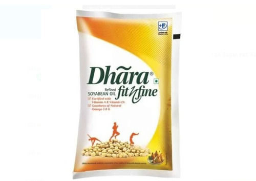 Pack Of 1 Liter Food Grade Dhara Fit And Fine Refined Oil 