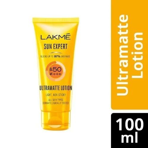 Pack Of 100 Ml Suitable All Type Skin Lakme Ulttramatte Sunscreen Lotion