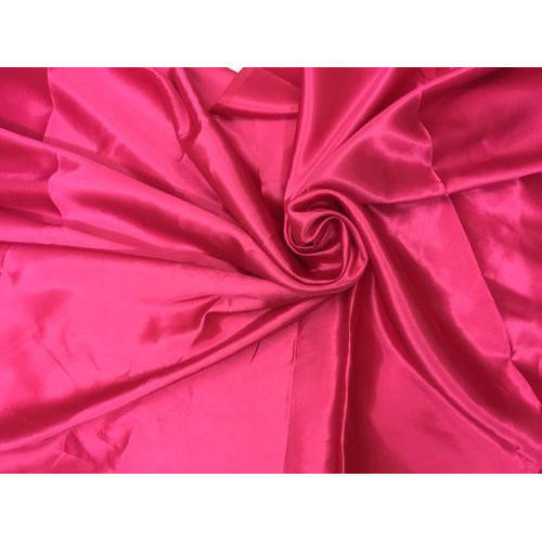 Red Color Plain Pattern Pure Silk Fabric For Clothing at Best Price in