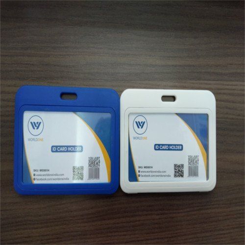 Plastic Blue World One Card Holder, For Office,School, 1-3 mm