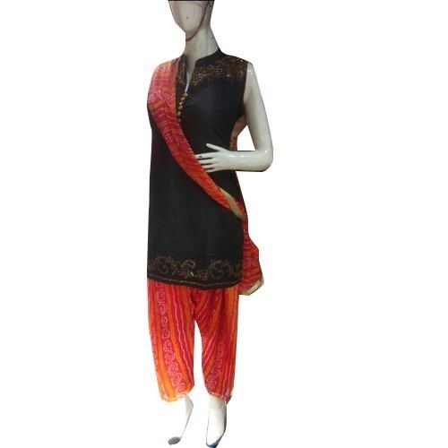 Stitched Designer Cotton Salwar Suit With Dupatta For Ladies 