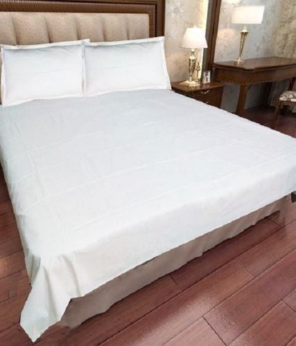 White Plain Double Bed Sheet