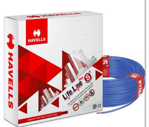 0.75 Mm Size Roll 90 Meter Length Round High Voltage Safe Havells Wire 