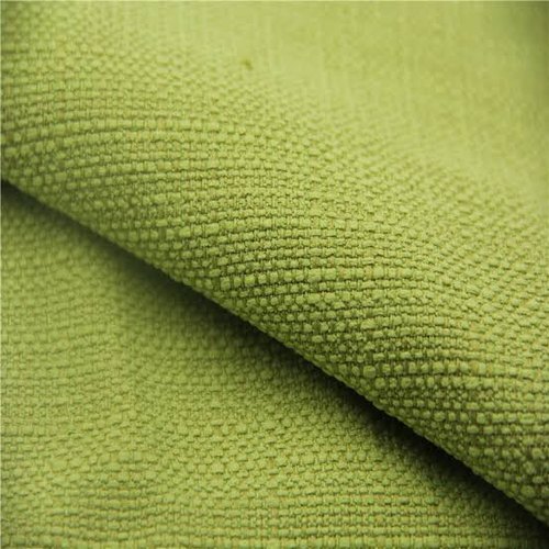 Polyester Comfortable To Wear Plain Green Washable Sofa Fabric