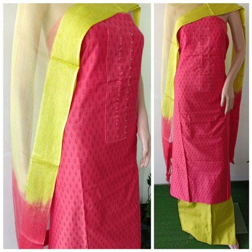 Pink Designer Churidar Material