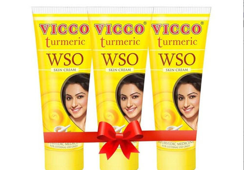 Pack Of 60 Gram Set Of 3 Vicco Turmeric Wso Skin Cream 
