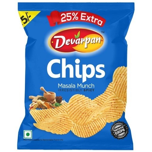 Ready To Eat Crispy And Tasty Masala Munch Flavor Devarpan Potato Chips