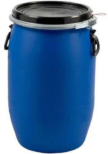 160 Litre Capacity Round Shaped Blue And Black Plastic Body Hdpe Drum