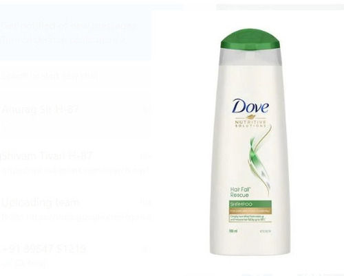 Black 180 Ml Packaging Size Reduce Hair Fall Nutritive Solution Dove Shampoo 