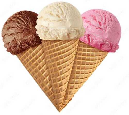 30Gram Flavored Brown White And Pink Color Cone Ice Cream Age Group: Adults