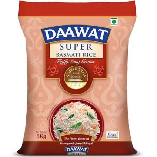 5 Kilogram Packaging Size Long Grain White Daawat Basmati Rice