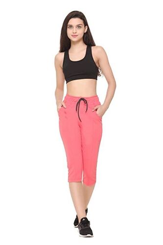 Blue Breathable Easily Comfortable And Flexible Plain Pink Ladies Short  Pants at Best Price in New Delhi