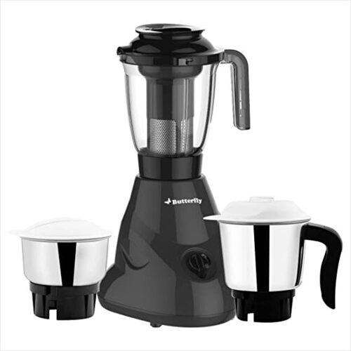 Butterfly Mixer Grinder With Elegant Handle And Unbreakable Lid Abs Body, Shock Free, 2 Year Warranty 