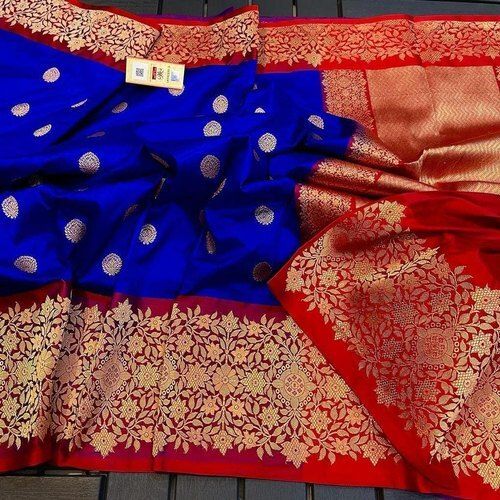 Comfortable 6.3 Meter Length Traditional Wear With Blouse Piece Cotton Silk Saree 