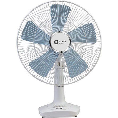 White Adjustable Environment Friendly  5 Orient Electric Table Fans