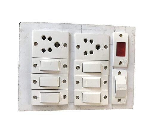 Highly Durable Plastic White Electrical Switch Board Frequency (Mhz): 50 Hertz (Hz)