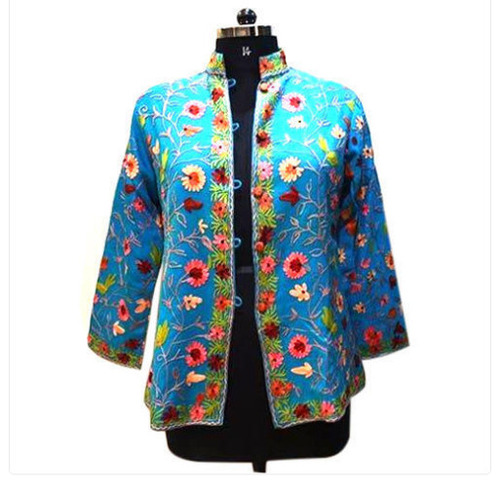 Multi Color Printed Cotton Washable And Comfortable Embroidered Jacket 