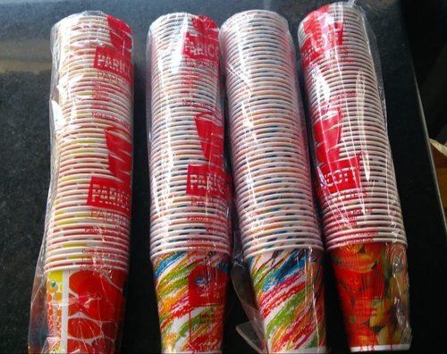 Pack Of 25 Pieces 250 Ml Capacity Round Printed Disposable Cups For Use In: Use In Printer