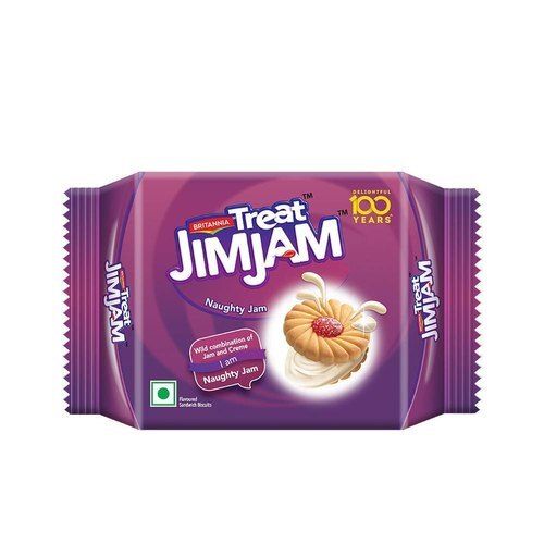 Rich Vanilla Cream Crispy And Creamy Tasty Britannia Jim Jam Biscuits