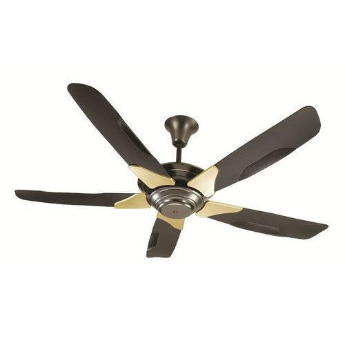 Stainless Steel Single Phase Brown 5 Blades Electric Designer Ceiling Fan