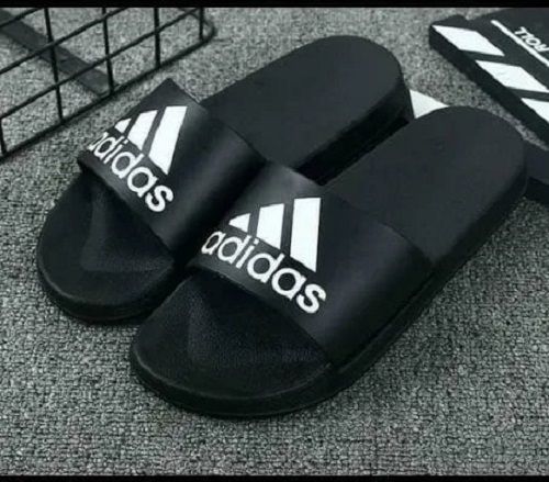 PVC Slipper Black Adidas Slippers Flip Flop at Rs 500/pair in Adra | ID:  2851089423091