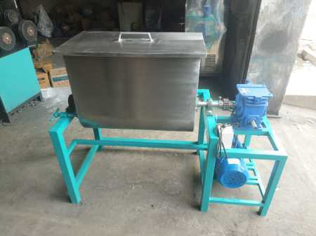 3 HP Single Phase Semi Automatic MS Body Feed Mixer For Commercial Use