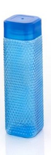 900 Ml Storage Capcity Long Lasting And Durable Blue Square Plastic Pet Water Bottle
