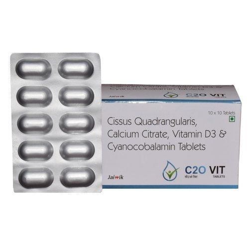 Cissus Quadrangularis, Calcium Citrate, Vitamin D3 Cyanocobalamin Tablets