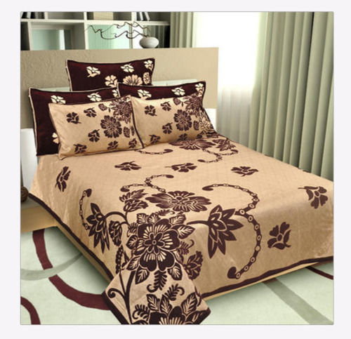 Cotton Fabric Printed Pattern Easily Washable Double Bed Sheets With 2 Pillow Covers Packaging: Bottle