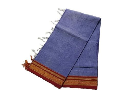 Daily Wear Skin Friendly Cotton Silk With Thread Work Ladies Saree