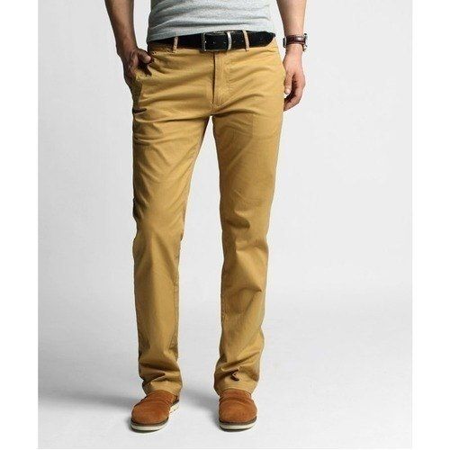 Buy COLOR PLUS Khaki Mens 4 Pocket Self Printed Trousers | Shoppers Stop