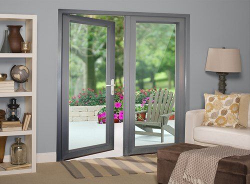 Grey Lever Handle Best Quality Toughened Glass Durable Folding And Sliding Door