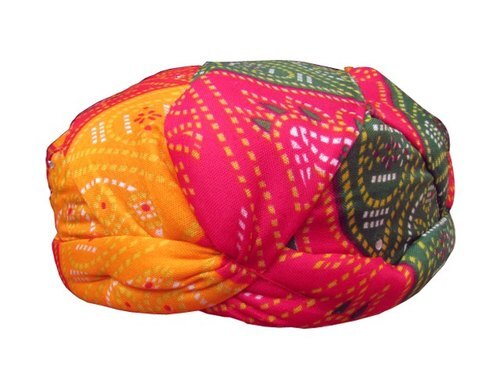 Multicolor Festive Wear Rajasthani Gol Pagdi 