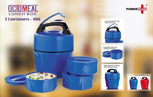 Octomeal Lunch Box a   3 Containers (Plastic)