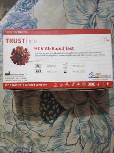 Pack Of 100 Piece Hcb Ab Rapid Test Kit 