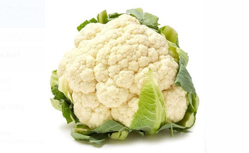 Pack Of 500 Grams Pure And Natural Elliptical Shape Fresh Cauliflower 