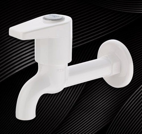 Pure Flow White Plastic Water Tap, For Bathroom Fitting