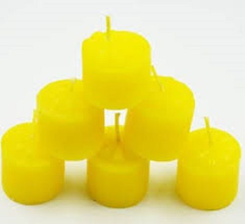 Grey Yellow Color And Decorative Candles