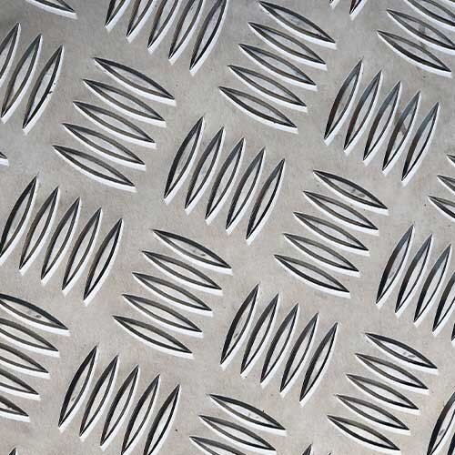 2 Mm Aluminium Chequered Plate For Stairways, Ramps And Flooring