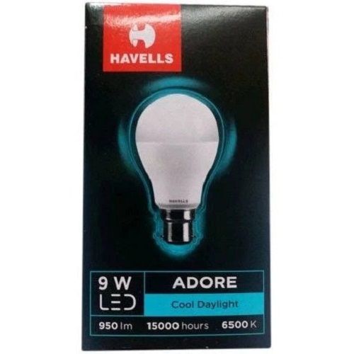 9 Watt Rated Power 220 Voltage Related Voltage Cool Daylight Havells Round Led Bulb