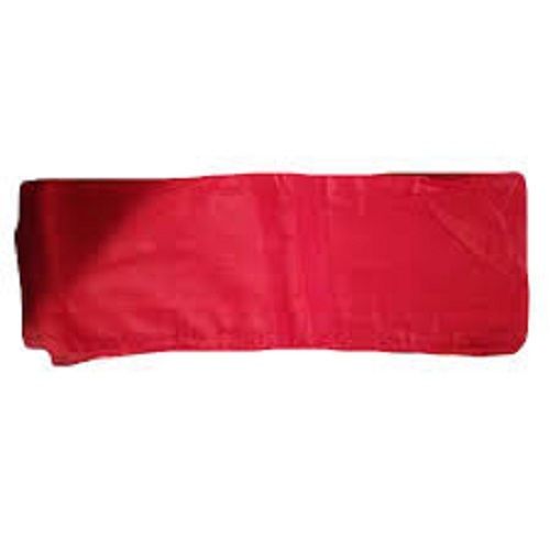 Daily Wear Cotton Silk Based Red Color Plain Saree Fall