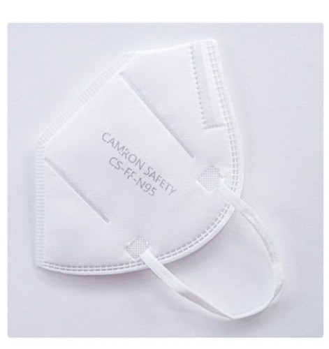 Disposable And Reusable Plain White N95 Non Woven Mask - 2 Layers, 10 Grams | Protects from Dust and Virus, Unisex Design