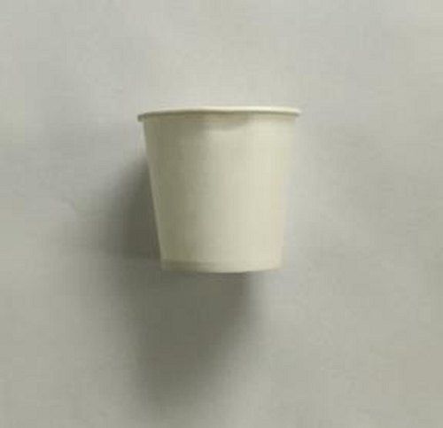 Eco Friendly Reusable Safe And Hygienic Disposable White Paper Cups, 110 Ml