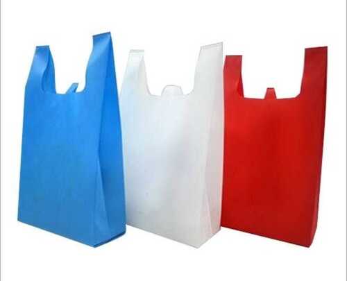 Multi Color W-cut Plain Pattern Non-woven Carry Bag