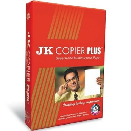 Pack Of 500 Sheets A4 Size 80 Gsm White Jk Copier Plus Printing Paper