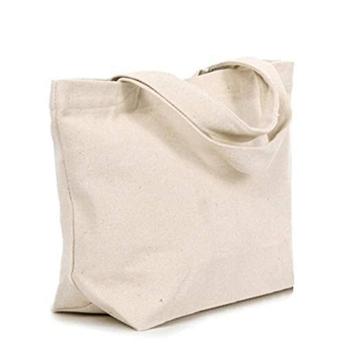 Plain White Color Cotton Fabric Bag