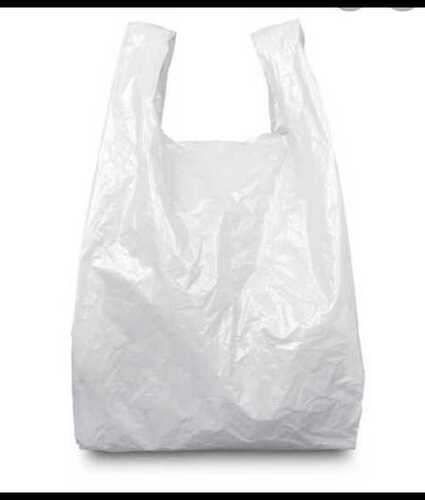 Black Plastic Carry Bag With Easy Folding For Grocery Storage